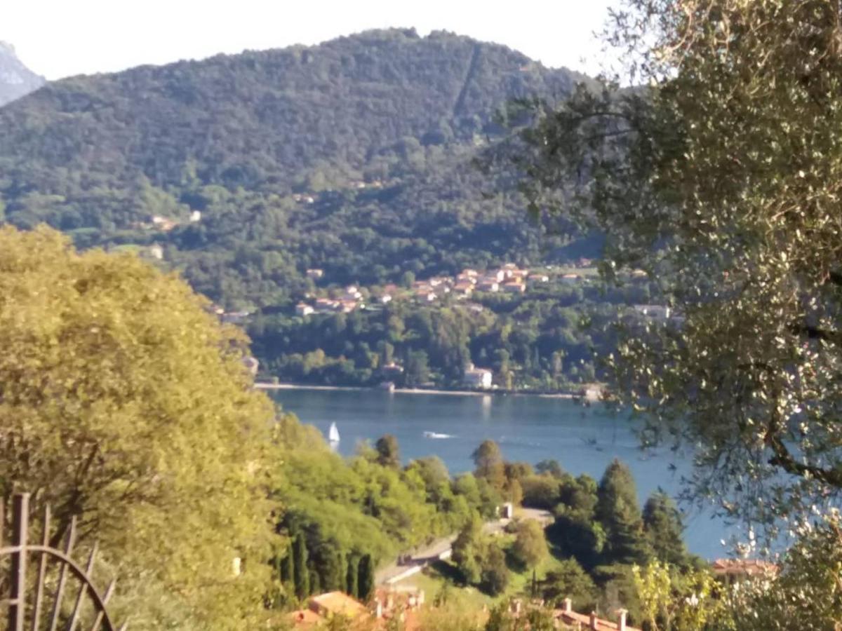 Casa Intignano - Camera Con Bagno E Portico Vista Lago Tremezzo Luaran gambar